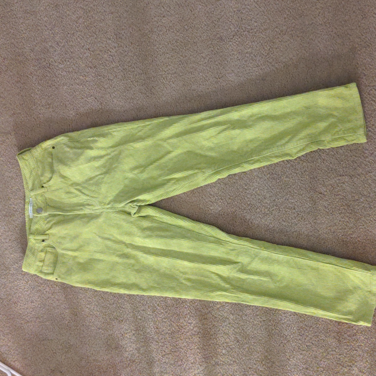 Lime Green Pacsun Corduroy 27 Mom Pants